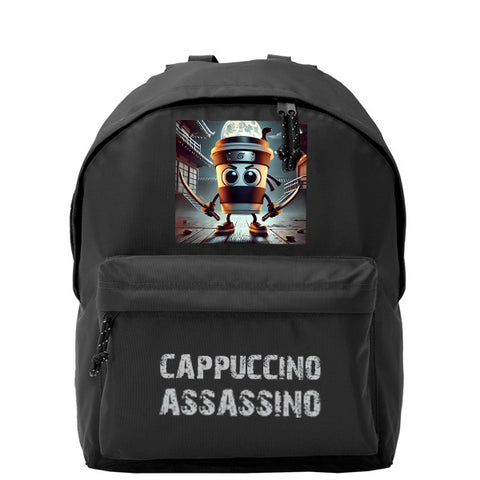 Σχολική Τσάντα Πλάτης Cappuccino Assassino - Backpack Μ30×Π40×Υ18εκ