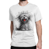 Fluffy cute dog Unisex T-shirt Βαμβακερό