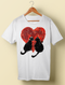 Cats in a heart! Unisex T-shirt Βαμβακερό