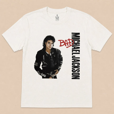Michael Jackson Unisex T-Shirt: Bad - Unisex T-Shirt Βαμβακερό