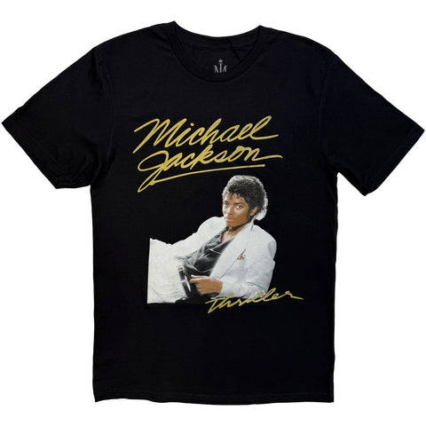 Michael Jackson Unisex T-Shirt: Thriller White Suit - Unisex T-Shirt Βαμβακερό