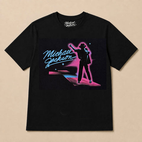Michael Jackson Unisex T-Shirt: Thriller Neon - Unisex T-Shirt Βαμβακερό