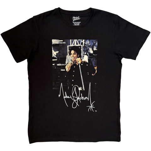 Michael Jackson Unisex T-Shirt: Signature - Unisex T-Shirt Βαμβακερό