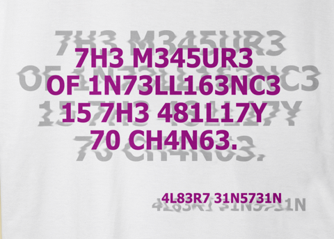 Measure Intelligence Unisex T-shirt Βαμβακερό