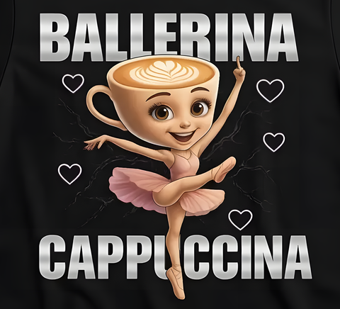 T-shirt Παιδικό Βαμβακερό Ballerina Capuccina