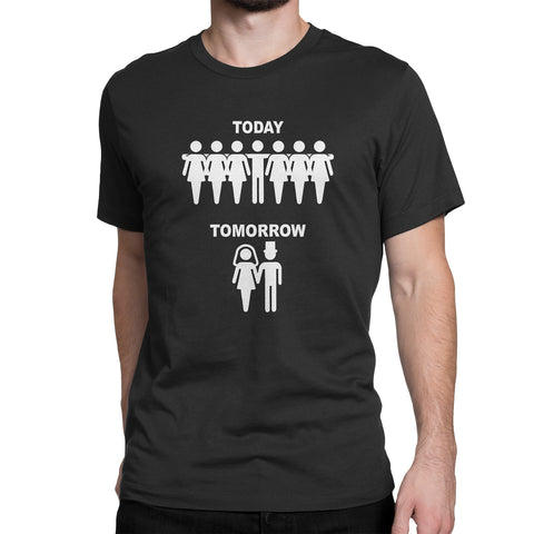Bachelor Today Tomorrow Unisex T-shirt Βαμβακερό