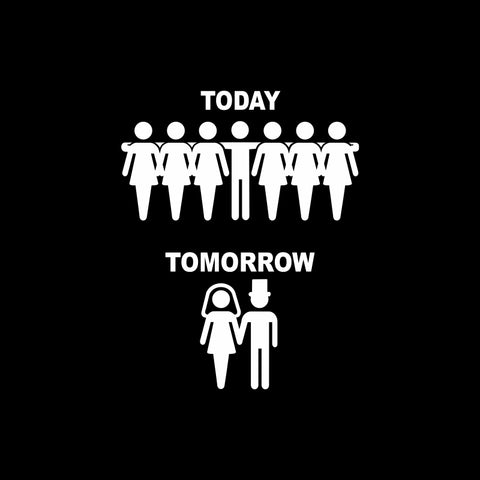 Bachelor Today Tomorrow Unisex T-shirt Βαμβακερό