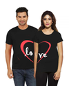 Καρδιά για ζευγάρια Unisex T-shirt Βαμβακερό