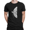 Climbing the moon Unisex T-shirt Βαμβακερό