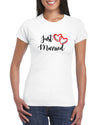 Just Married Unisex Women's T-shirt Βαμβακερό