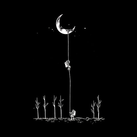 To the moon and back Unisex T-shirt Βαμβακερό