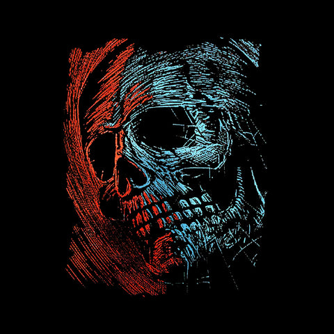 Skull Unisex T-shirt Βαμβακερό