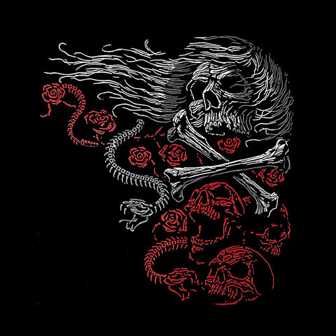 Skull Snakes Bones Unisex T-shirt Βαμβακερό