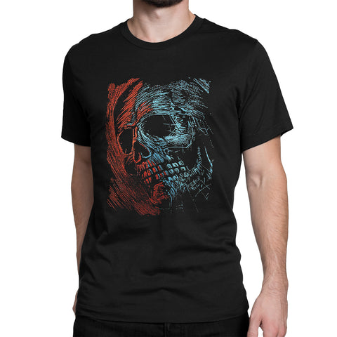 Skull Unisex T-shirt Βαμβακερό